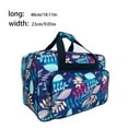 thumbnail image 4 of Langgg Sac de Rangement de Voyage Étui Portable pour Machine à Coudre Porte-Fermeture Éclair avec Poignée Organisateur Fourre-Tout Impression Compartiments de Bagage Bleu Foncé, 4 of 6