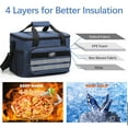 thumbnail image 4 of Tarmeek Extra Large Insulated Cooler Bag, Heavy Duty Thermal Picnic Lunch Bag with Thick Aluminum Foil, Leakproof Waterproof Soft Cooler for Beach Camping Grocery Shopping Travel Road Trips Outdoor, 4 of 4