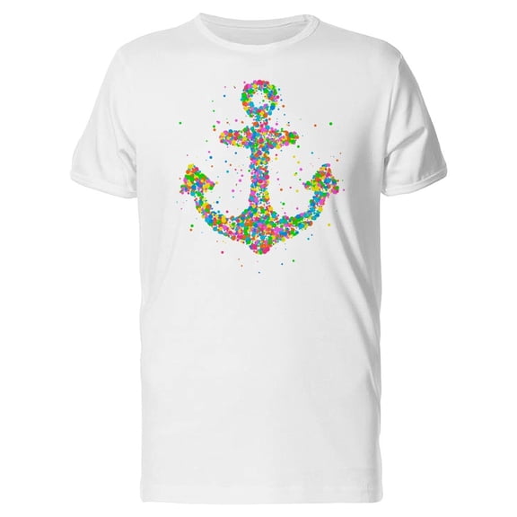 Colorful Anchor Doodle Tee Men's -Image by Shutterstock