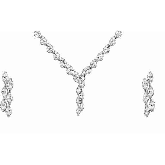 REGVO Pendant Earring Set 01 – Matching Gold Jewellery Set for Women