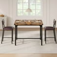 thumbnail image 3 of Modern Dining Table Set for 4, 5-Piece Table and Chairs with Storage Rack, Wood Tabletop & Heavy-Duty Metel Frame, Dining Room Set for Small Space, Apartment, 3 of 9