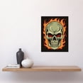 thumbnail image 2 of Old School USA Tattoo Ink Body Art Skull Flames Rockabilly Americana 50s Unframed Wall Art Print Poster Home Decor Premium, 2 of 3