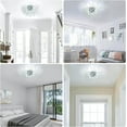 thumbnail image 4 of 19.5" Crystal Flush Mount Ceiling Light - Modern Sputnik Chandelier with 6 G9 Bulbs (19.5"W x 11.8"H), 4 of 8
