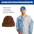 thumbnail image 2 of Beanie Wool Fashion Keep Warm Fleeced Hat Multipurpose Winter Breathable Sports Caps, 2 of 6