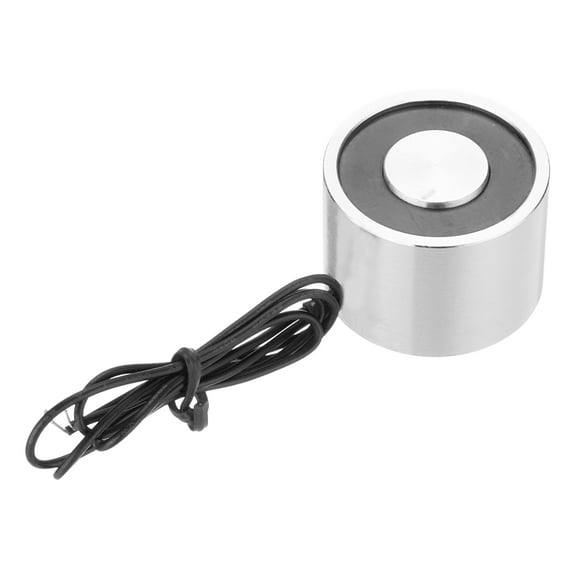 Round Solenoid Electromagnet DC 24V 150N 33LB/15Kg Electric Magnet Electric Lifting Magnet for Automation Equipment