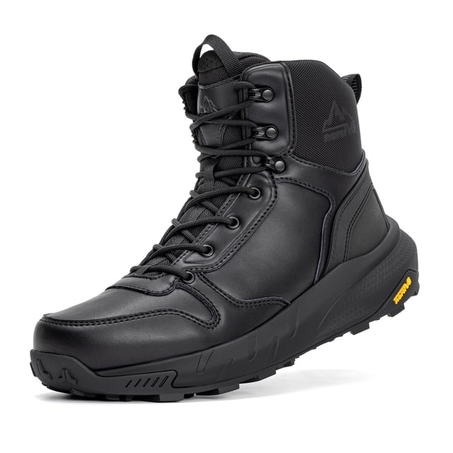 Botas Tácticas Militares para Hombre NORTIV 8 de Cuero Negro Talla 13