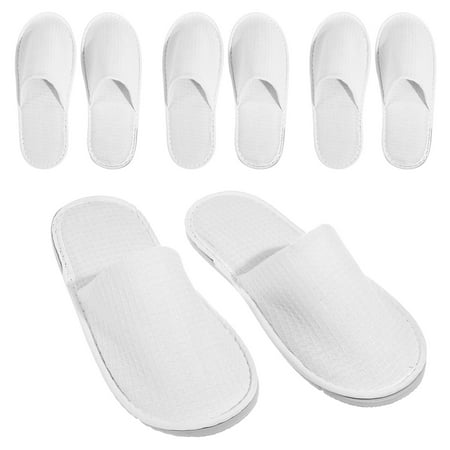 

WSTEER 4 Pairs Disposable Slippers Hotel Cotton Slippers Wedding Slippers Spa Slippers