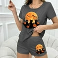 thumbnail image 7 of Uaswgudfs Women's Cotton Blend Pajama Set - Halloween Print, Elastic Waist, 7 of 7
