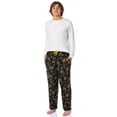 thumbnail image 3 of Dr Seuss How The Grinch Stole Christmas Mister Grinch Grumpy Eyes Holiday Soft Warm Plush Fleece Men's Pajama Pants, 3 of 7