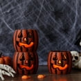thumbnail image 2 of PALIFEUR Halloween Flameless Candles Pumpkin Lights, Halloween Lights Plastic Led Battery Operated Candles, Electric Fake Candles for Holiday Party Halloween Decorations Outdoor & Indoor, Orange, 2 of 7