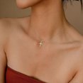 thumbnail image 4 of Cross Necklace For Women, Delicate Layered Gold Cross Pendant Necklace Simple Jewelry MNV, 4 of 5
