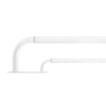 thumbnail image 2 of MERIVILLE 1" Double Wraparound Curtain Rod Set, Adjustable 28-48 Inches, Blackout Design, Glossy White, 2 of 5