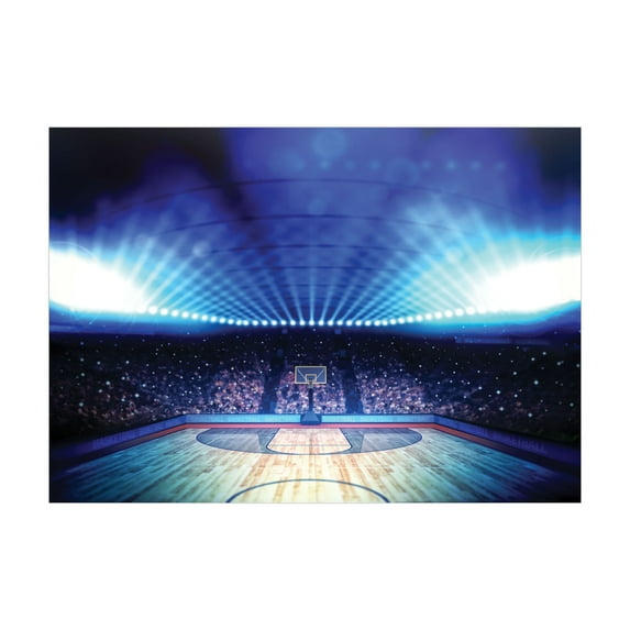 Ambesonne Basketball Jigsaw Puzzle, Basketball Arena Game, Heirloom-Quality Fun Activity for Family Durable Cardboard, 1000 pcs, Navy Black