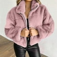 thumbnail image 1 of Chaquetas y abrigos casuales sin capucha de manga larga para mujer, moda urbana, holgados, de manga larga, de color liso, informales, tipo cárdigan, abrigo para mujer, 1 of 4