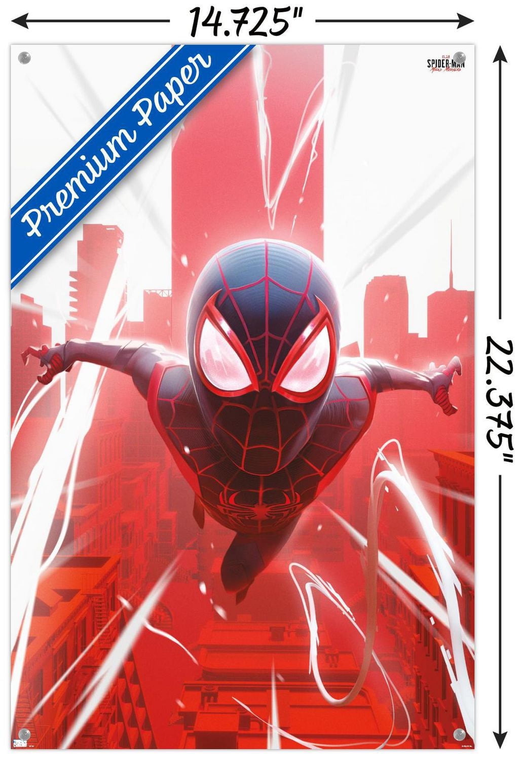 Marvel's Spider-Man: Miles Morales - Falling Wall Poster, 22.375" x 34"