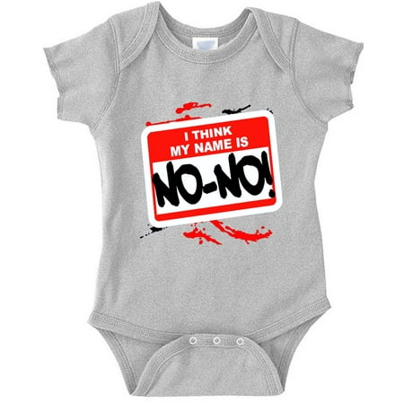 New Way A005 - Infant Baby Onesie Bodysuit I Think My Name Is No-No! 6M Heather