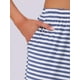 thumbnail image 5 of Pantalones de pijama de algodón para mujer INSPIRE CHIC con cintura elástica, sueltos, pantalones de lounge con bolsillos, pantalones de sudadera L a rayas azules, 5 of 6