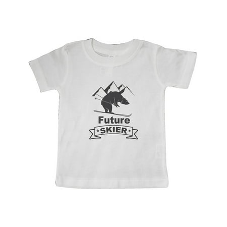 

Inktastic Skiing Bear Future Skier Gift Baby Boy or Baby Girl T-Shirt