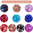 thumbnail image 4 of 8mm Glass Lampwork Beads for Beading Supplies 200pcs 10 Colors Crystal Crackle Beads, 4 of 9