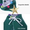 thumbnail image 4 of De Navidad Gato Capa De Navidad Con Estrella Y Pompones Santa Sombrero Fiesta Cosplay Vestido Speravity HA041105-01, 4 of 6