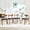 Four Walnut&Black Chairs, variant on Hi loPres Solid Wood Dining Chairs Set of 2, Modern Walnut Color Accent Seating with White PU Leather Cushion for Kitchen Room