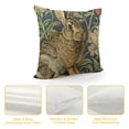 thumbnail image 4 of Creowell Rabbit Floral Beatrix Potter Modern Rustic Decorative Couch Pillow Cases with Zipper Home Decor Throw Pillow Cover 1PC Zipper Closure All Year Round Suitable Size 18x18in, 4 of 5