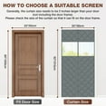 thumbnail image 2 of Lapalife Magnetic Thermal Insulated Door Curtain with Perspective Window, Fits 35" x 82" Doors Waterproof Windproof Door Screen Insulation Cover to Keep Warm in Winter, Gray, 2 of 9