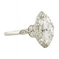 thumbnail image 2 of Dash Jewelry 2.1 Ct Marquise Cut Moissanite Ring - 14K White Gold Plated - Beautiful Multi Moissanite Halo Ring for Women - Memorable Gift for Her - Luxurious Jewelry for Celebrating, 2 of 6