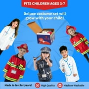 Born Toys Kids Pretend Play Firefighter Career Set with Accessories - Fireman Hat and Kit