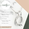 thumbnail image 3 of Emily C Ring Holder Necklace - Stainless Steel Ring Keeper Necklaces - Women & Men Wedding Ring Holder Necklace - Cute Necklace Jewelry for Women, Wife, Nurse, Doctor - Drop Ring Necklace Holder, 3 of 8