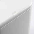 thumbnail image 4 of HANAMYA 8 Liter Slim Trash Can w/Press Top Lid Garbage Bin for Bathroom in White, 4 of 7