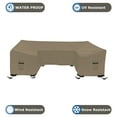 thumbnail image 7 of Patio U Shape Sofa Cover 12 Oz Waterproof - 100% UV & Weather Resistant Customize Outdoor sofa Cover with Air Pockets and Drawstring with Snug Fit (33" H X 90" W x 30" D, Beige), 7 of 7