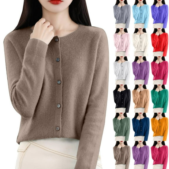 Cardigan Sweaters for Women Lightweight Button Down Long Sleeve Soft Y2k Trendy Casual 2025 Fall Fashion Outfits