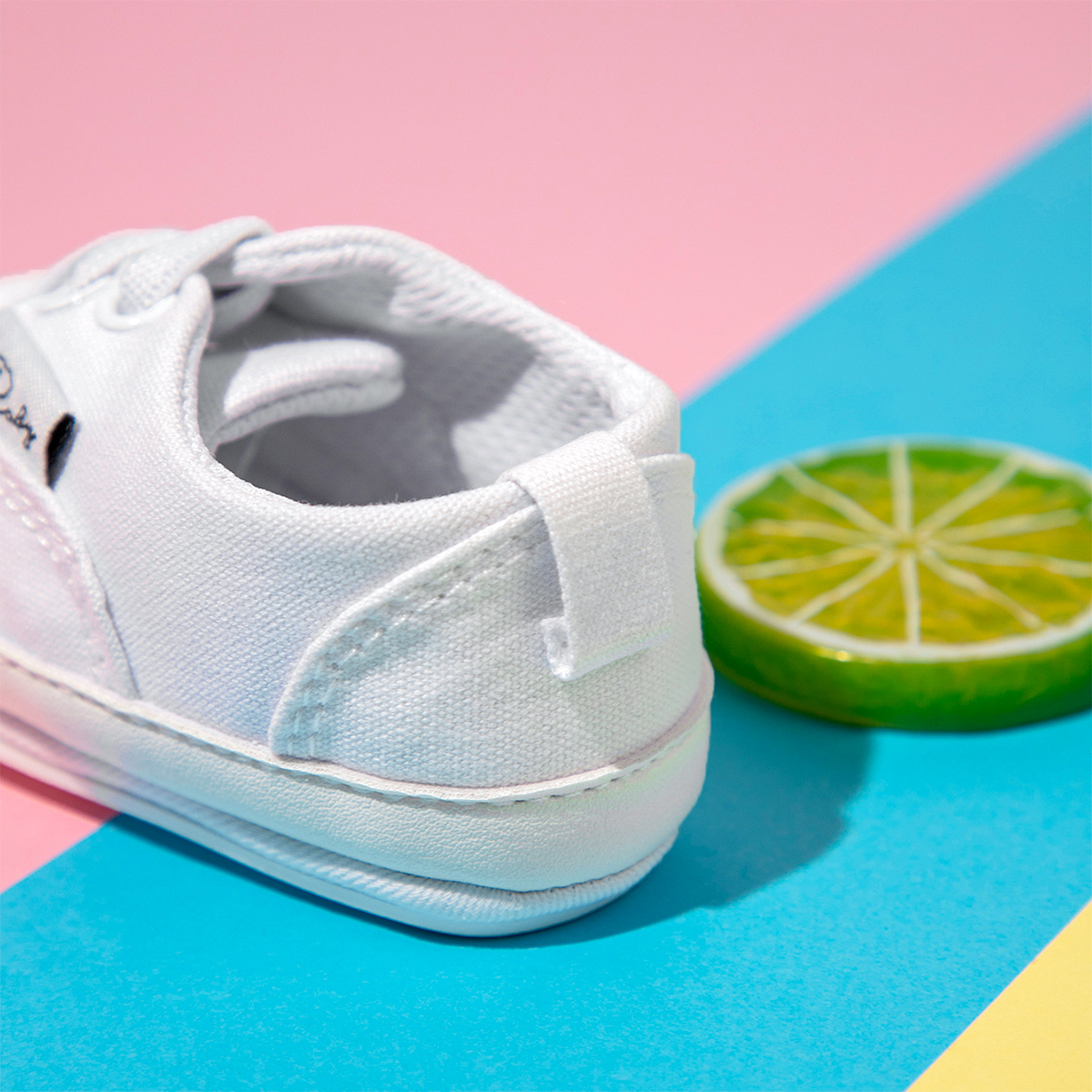 HsdsBebe Baby Girls Boys Canvas Shoes Infant Casual Sneakers Soft Sole Newborn Crib Moccasins3-18 Months