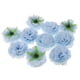 thumbnail image 1 of 10 cabezas de peonías artificiales de seda, flores falsas para habitación, hogar y bodas. Azul, 1 of 9
