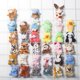 thumbnail image 2 of KAKOWELY 12 llaveros colgantes de animales de peluche pequeños (estilo mixto), 2 of 5