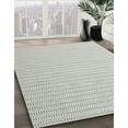 thumbnail image 3 of Ahgly Company Machine Washable Indoor Square Contemporary Dark Goldray Area Rugs, 5' Square, 3 of 7