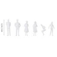 thumbnail image 4 of unbranded 10Pcs Mini White People Figures Plastic for Students Lifelike Models for Architectural Building, 4 of 8