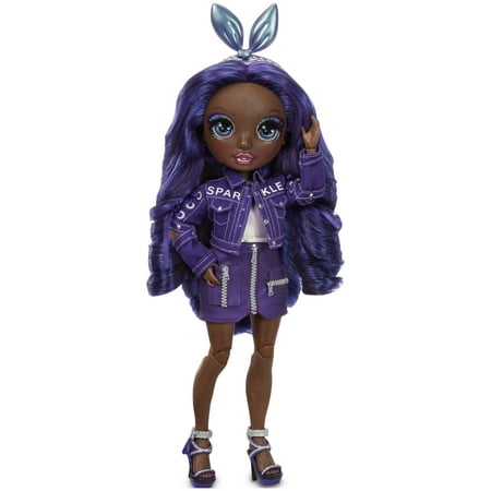 Rainbow High Krystal Bailey – Indigo (Dark Blue Purple) Fashion Doll With 2 Complete Mix & Match Outfits And Accessories, Toys for Kids 6-12 Years Old