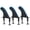 Blue, variant on M Buder 3pcs Soft Surfboard Fins with Screws 4.5 Inches / 11.43 cm Replacement Surf Fins for Soft Surfboard Longboard Wave Riding Surfing Accessories in Black Color