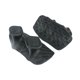 thumbnail image 2 of 2 piezas de agarres para levantamiento de pesas, agarres de mano para gimnasio, almohadillas flexibles para barra de pesas, palma de mano Negro, 2 of 8