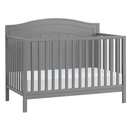 Oxford Baby North Bay 4-in-1 Convertible Crib, Dove Gray, GREENGUARD Gold Certified, Wooden Crib