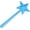 Blue, variant on Seasoning Shaker Wand Refillable Magic Fairy Wand Salt and Pepper Shaker Kitchen Accessory in Black