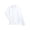 White, variant on Girls Long Sleeve Polo Shirt, Sizes XS-XXL