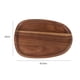thumbnail image 5 of Whole Wood Lovesickness Wood Irregular Oval Solid Wood Pan Plate Fruit Dishes Saucer Tea Tray Dessert Dinner Plate Tableware Set, 5 of 11