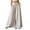 Khaki, variant on Pants for Women Summer Skirt Pants High Waist Draped Wide Leg Slim Flattering Solid Flowy Ruffle Pink Dress Slacks for Women