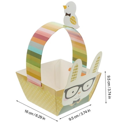 

5Pcs Portable Easter Gift Packing Box Easter Fruit Toys Storage Case for Party