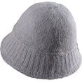 thumbnail image 4 of CoCopeaunts Beanie Hat for Women Winter Warm Plush Bucket Hat Solid Color Knit Hip Hop Casual Elastic Foldable Mens Skull Cap, 4 of 8