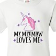 thumbnail image 4 of Inktastic My Meemaw Loves Me Unicorn Youth T-Shirt, 4 of 5