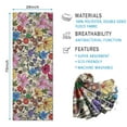thumbnail image 2 of Pioneer Flower Floral Print Pattern Hot Yoga Mat Towel Non Slip for Hot Yoga - Quick-Drying Yoga Mat Cover with 4 Corner Pockets with Travel Bag - Hot Yoga Towel Non Slip 70"x26", 2 of 6